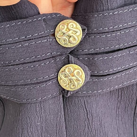 VTG R&M RICHARDS 2 Piece Conservative Pantsuit Set in Navy Blue SZ 8 - Picture 5 of 12